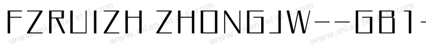 FZRUIZH ZHONGJW--GB1字体转换